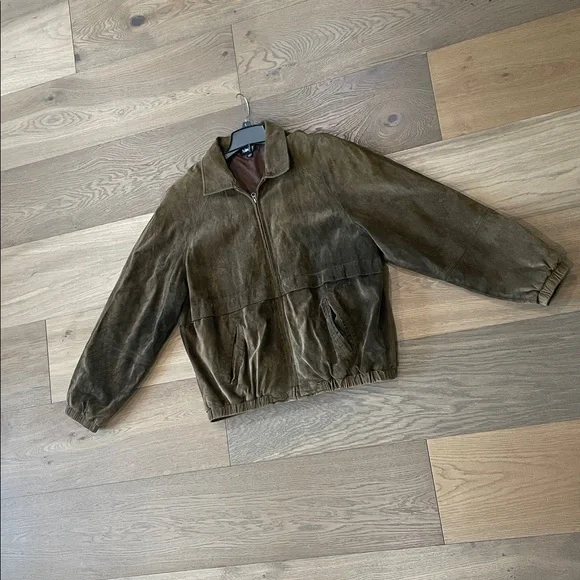 Ashworth Men’s Genuine Suede Leather Jacket Size XL